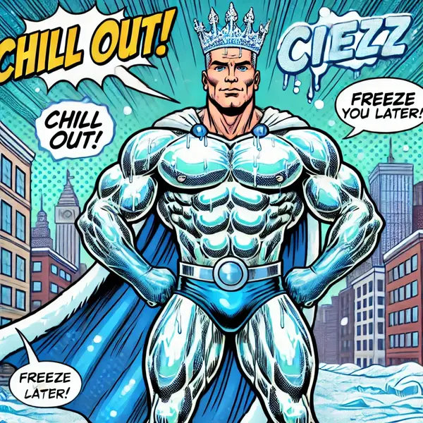 Arnold Schwarzenegger ice puns for comic fans