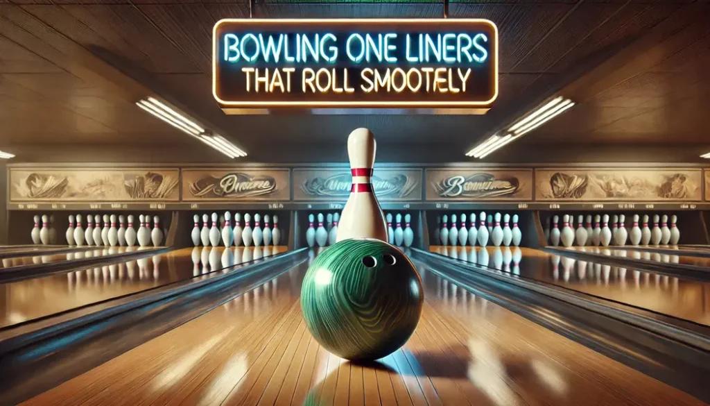 Bowling one liners that roll smoothly