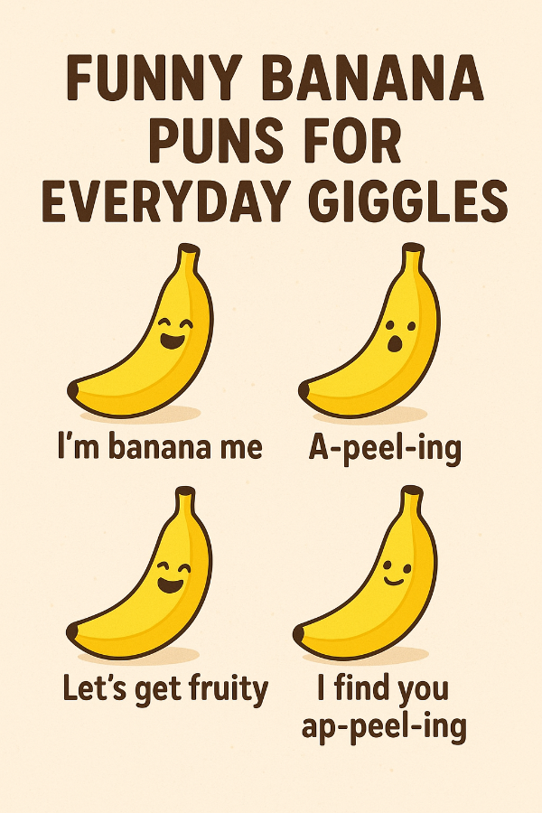 Funny banana puns for everyday giggles