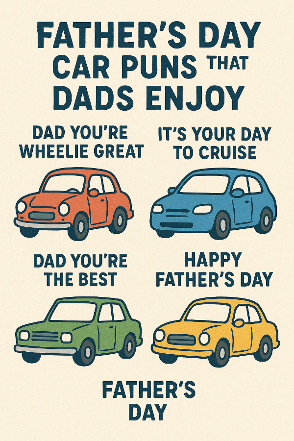 Father’s Day car puns that dads enjoy
