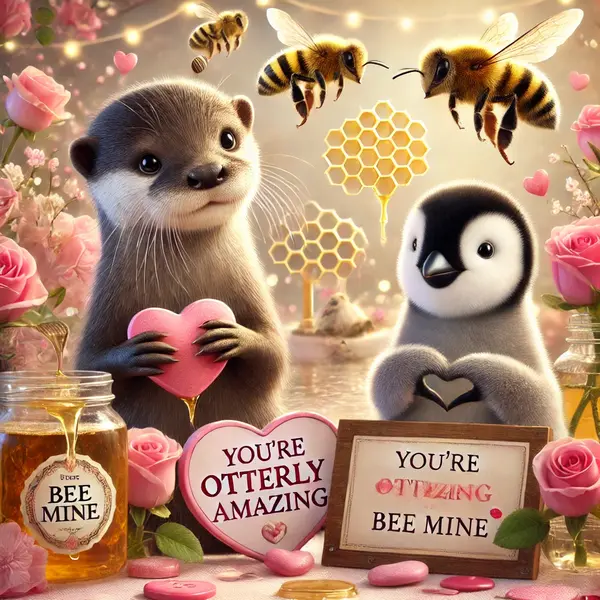Animal Valentine puns that are too cute