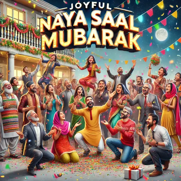 Joyful Naya Saal Mubarak Funny Wishes