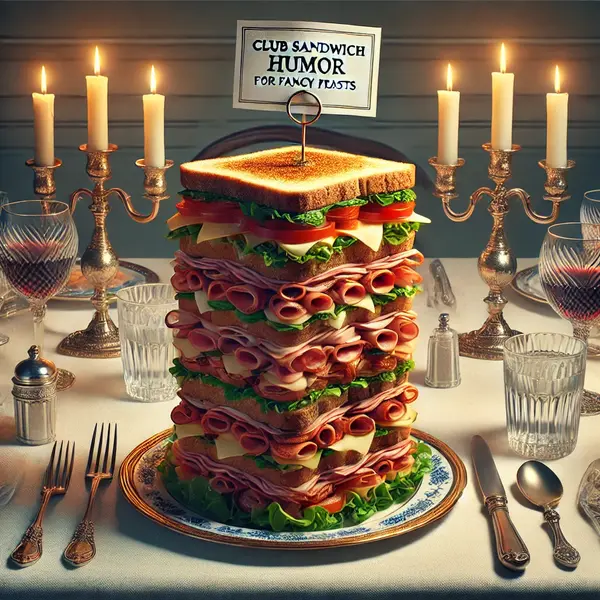 Club Sandwich Humor for Fancy Feasts