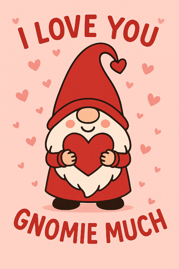 Adorable Gnome Puns Love Edition