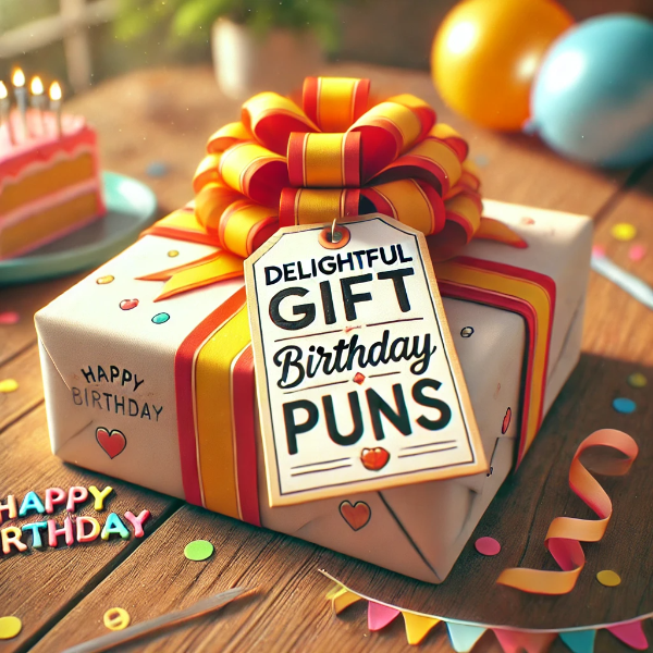 Delightful Gift Birthday Puns