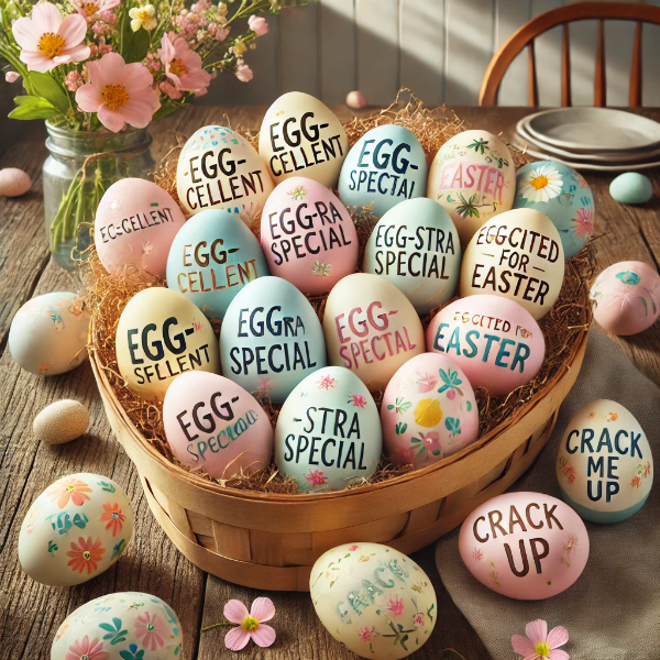 Egg themed Easter puns