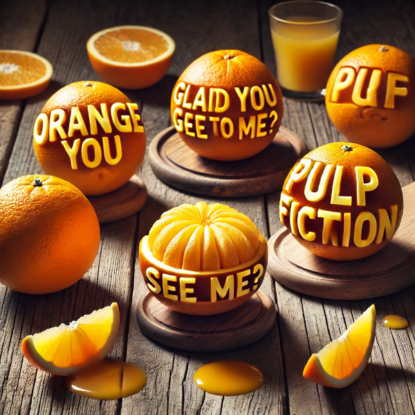 Funny orange puns that brighten your mood