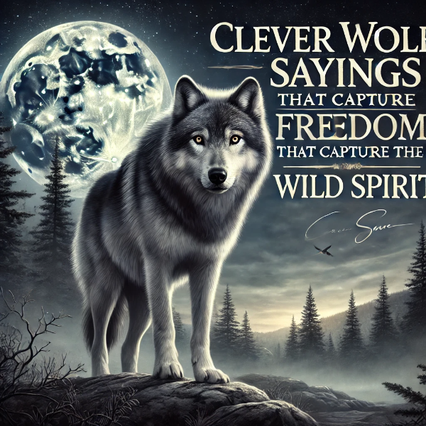 Clever Wolf Sayings That Capture the Wild Spirit