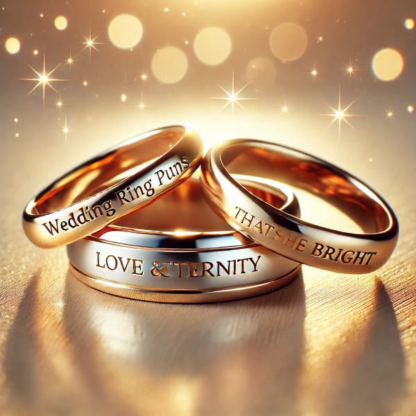 Wedding Ring Puns That Shine Bright