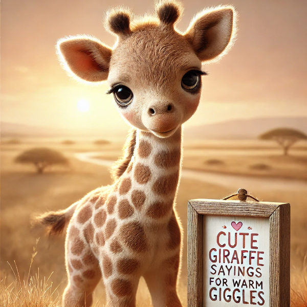 Cute giraffe sayings for warm giggles