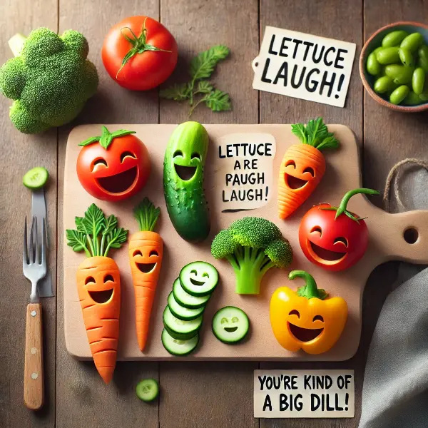 Fun Bites With Vegetable Puns