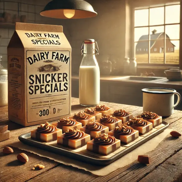 Dairy Farm Snicker Specials.