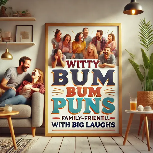 Witty Bum Puns With Big Laughs.