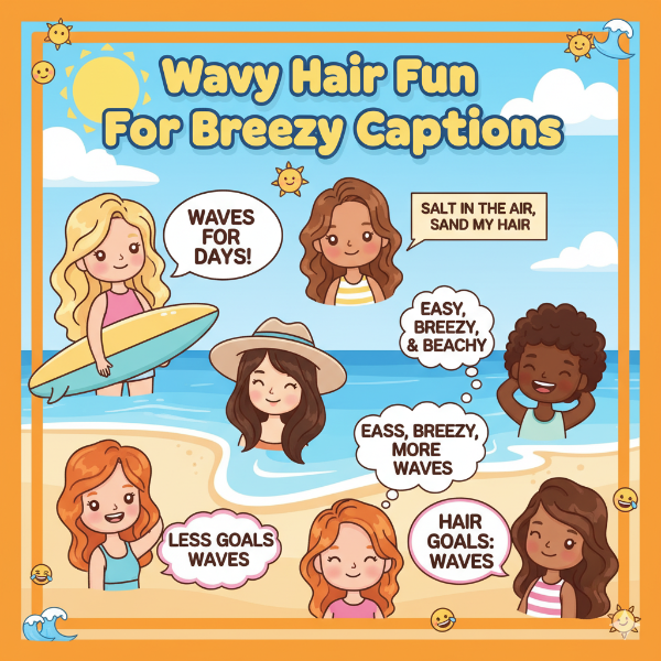 Wavy Hair Fun For Breezy Captions