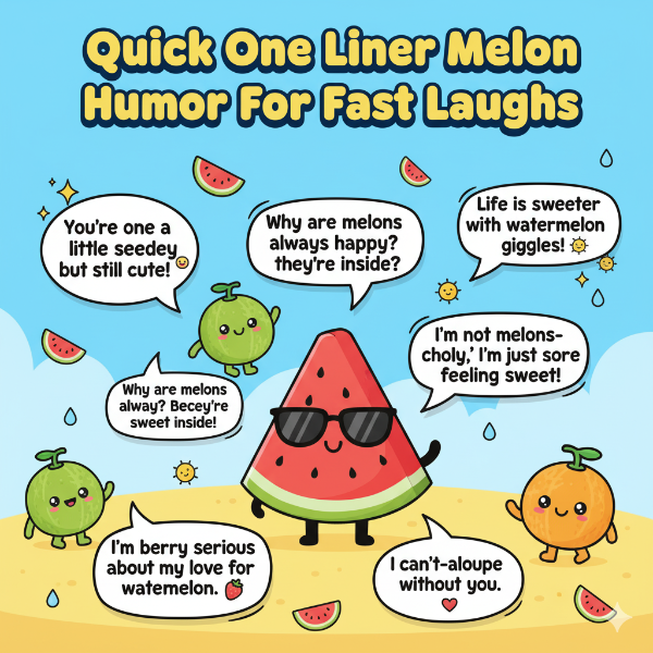 Quick One Liner Melon Humor For Fast Laughs