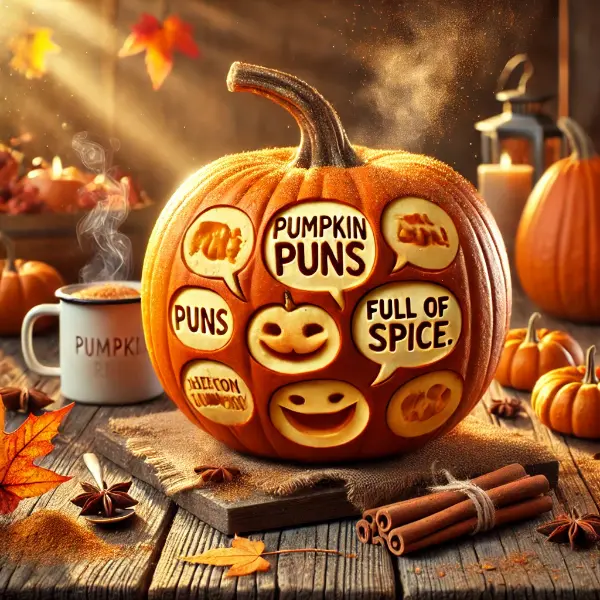 Pumpkin Puns Full Of Spice.