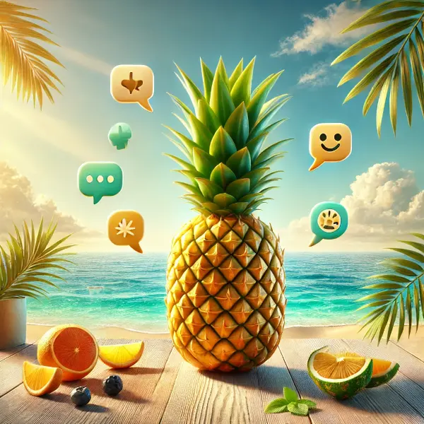 Island Inspired Pineapple Wordplay
