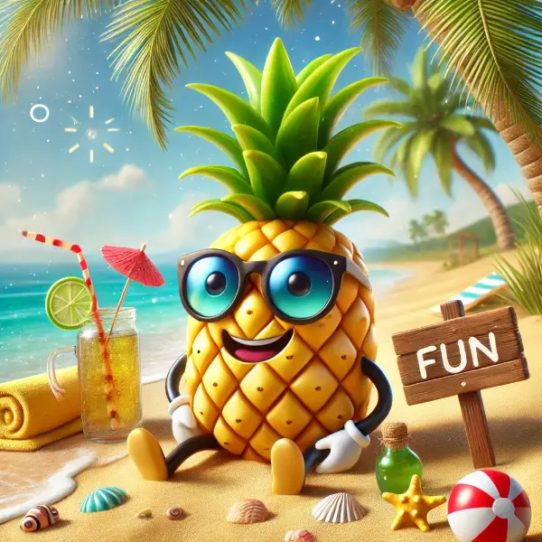 Beach Vibes And Pineapple Laughs