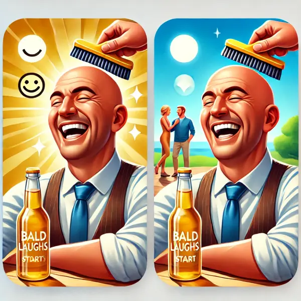 Bald Laughs for a Smooth Start