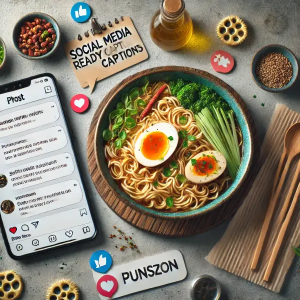 Social Media Ready Ramen Captions