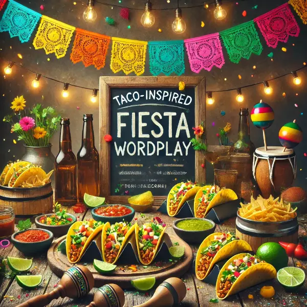 Taco Inspired Fiesta Wordplay