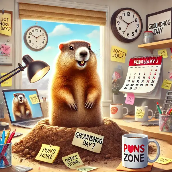 Clever Groundhog Day Jokes For Work
