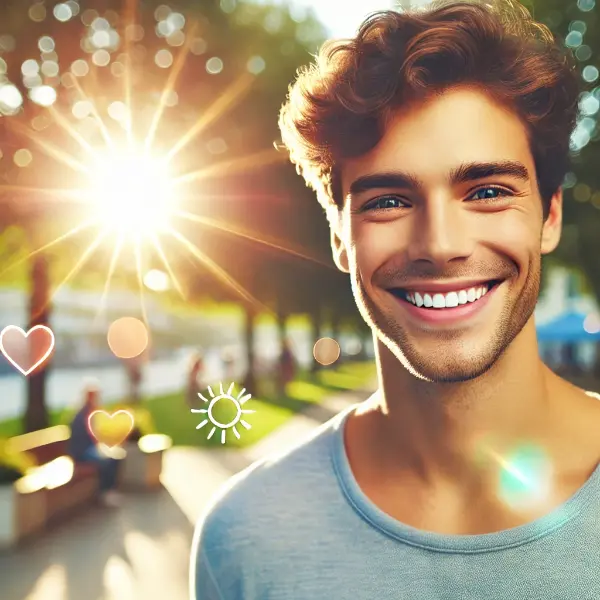 Sunshine Smiles That Warm The Mood