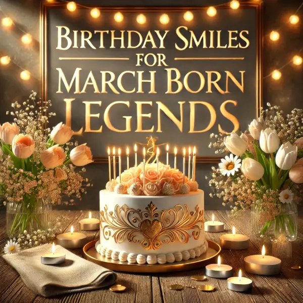 Birthday Smiles For March Born Legends