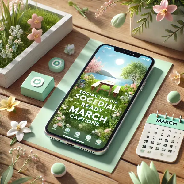 Social Media Ready March Captions