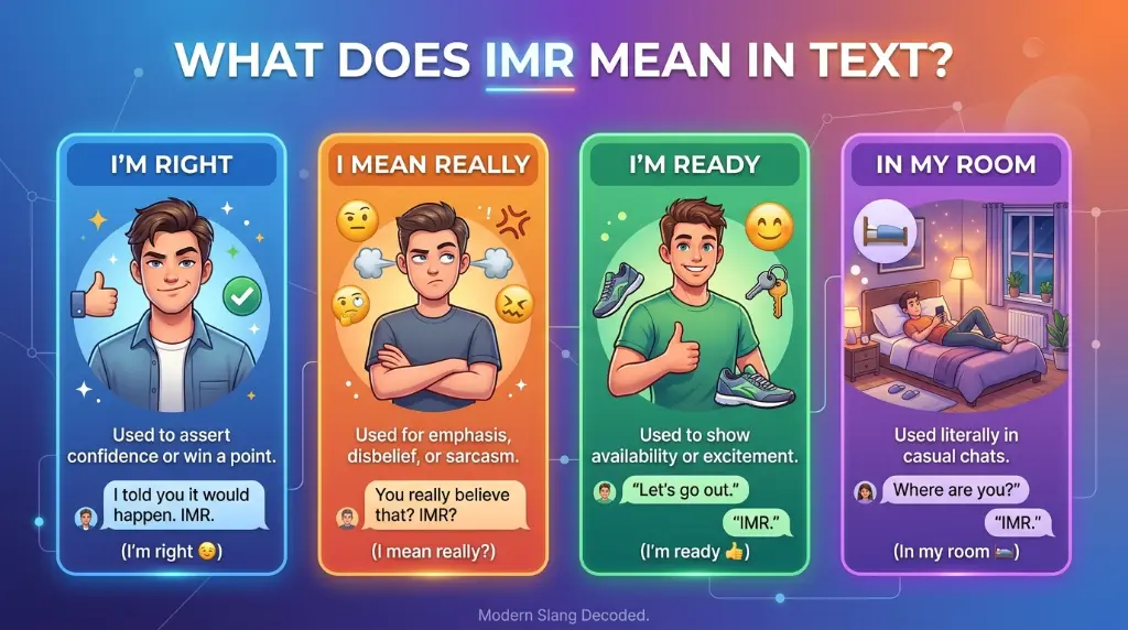 What Does IMR Mean in Text