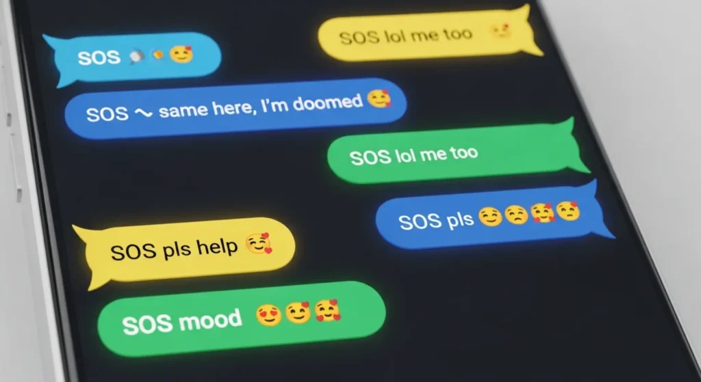 Examples of SOS in Conversation