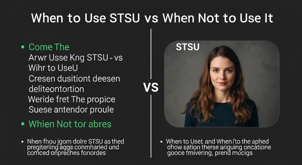 When to Use and When Not to Use STSU