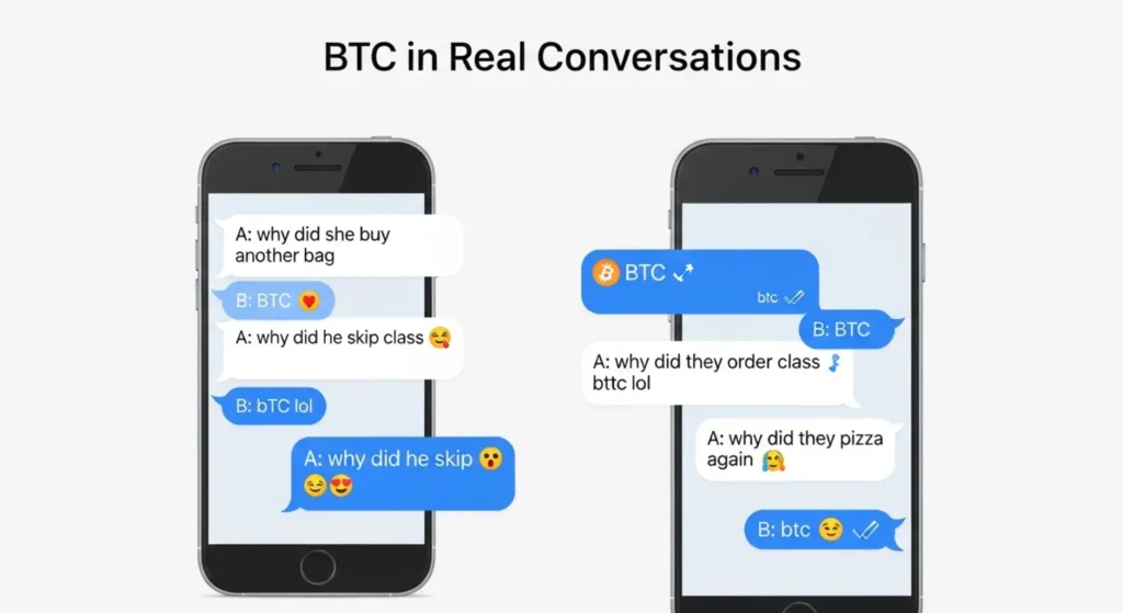 Examples of BTC in Conversation 💬