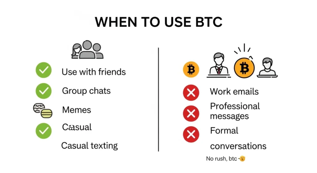 When to Use and When Not to Use BTC 