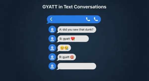 Examples of GYATT in Conversation