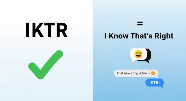 what does iktr mean in text