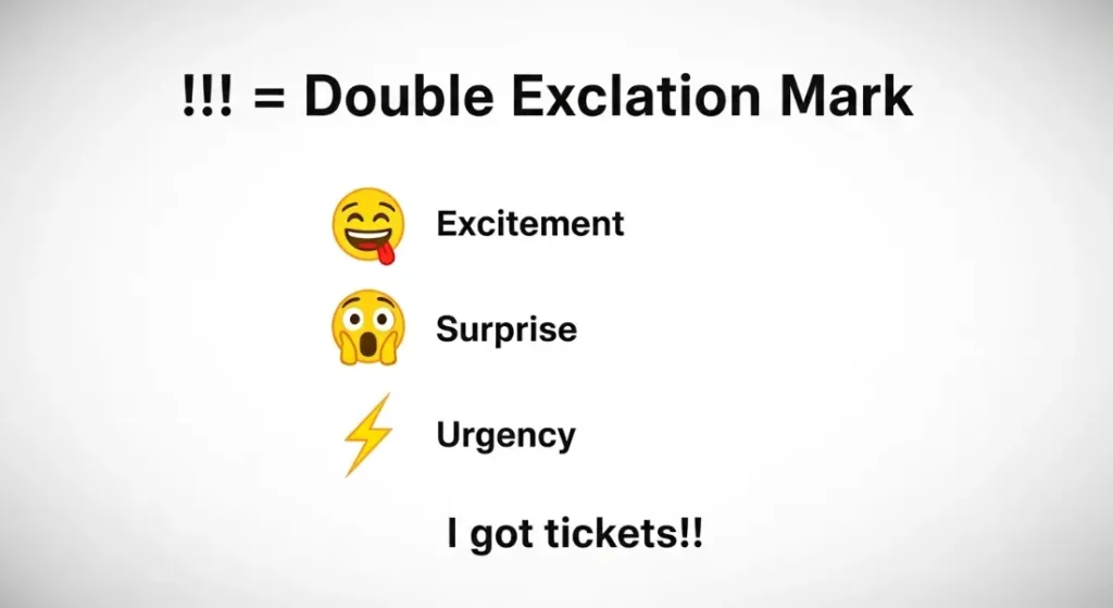 What Does !! Mean in Text?