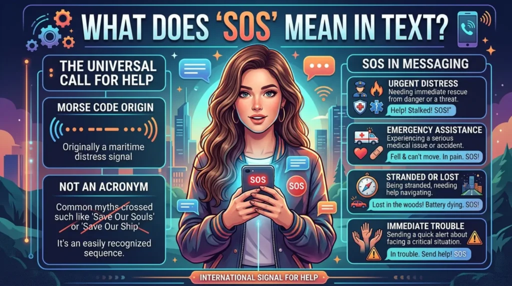 what does sos mean in text