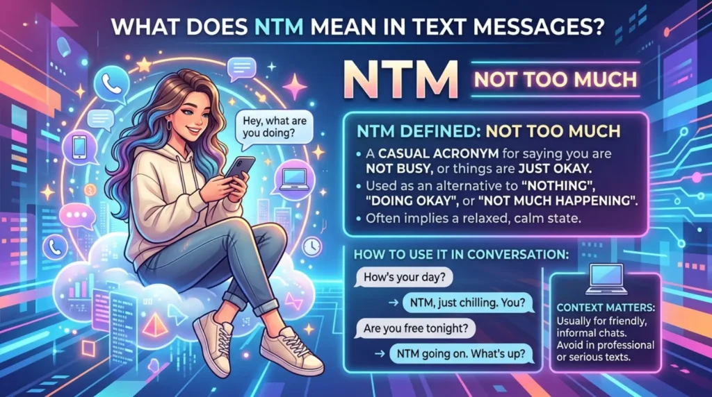 what does ntm mean in text