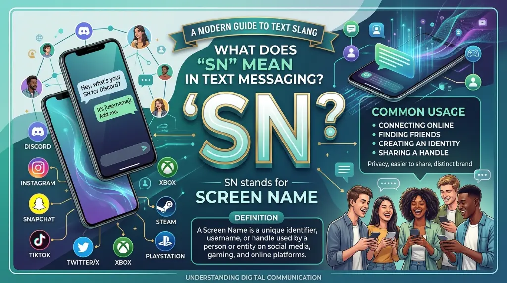 What does sn mean in text