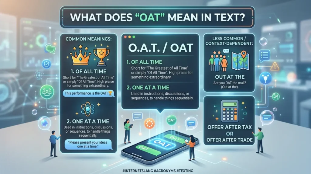 what does oat mean in text