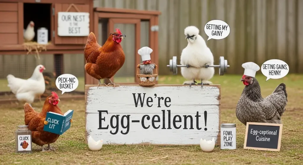 Clever Chicken Puns For Backyard Flocks