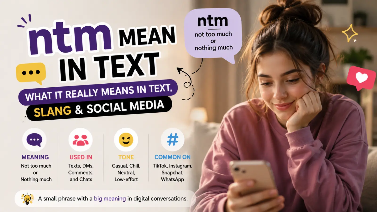 ntm mean in text