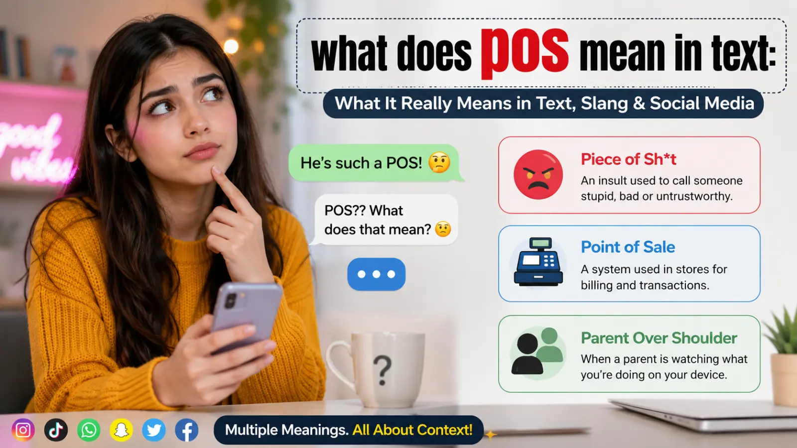 What Does POS Mean in Text