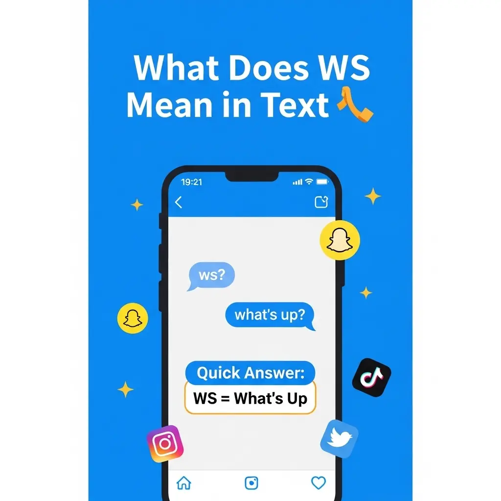 What Does WS Mean in Text