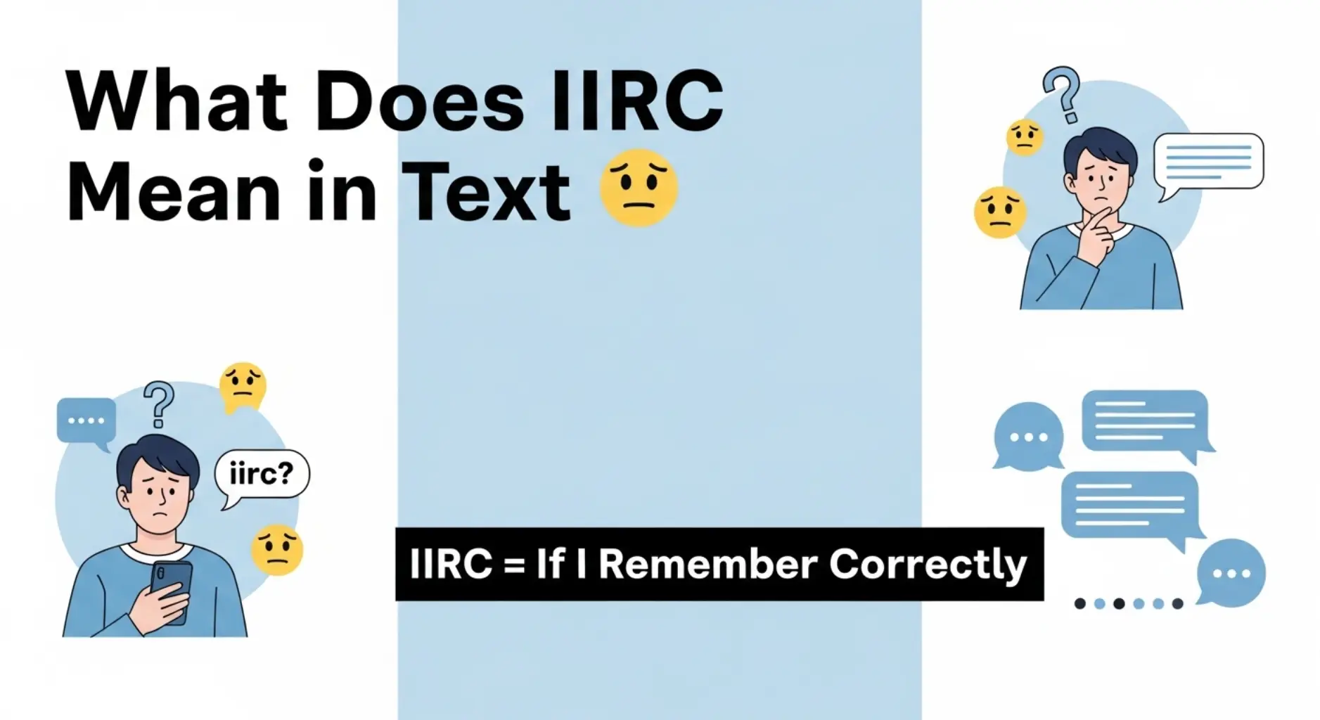 what does iirc mean in text