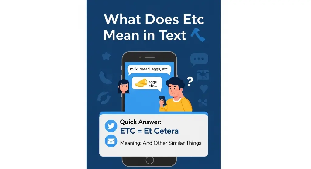 What Does Etc Mean in Text