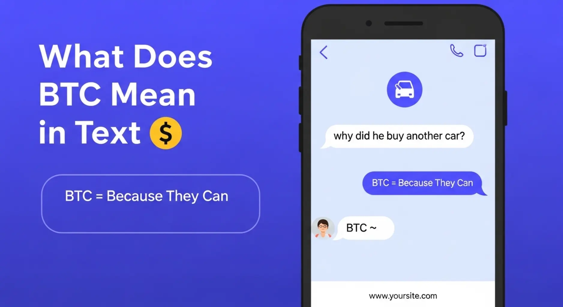 What Does BTC Mean in Text