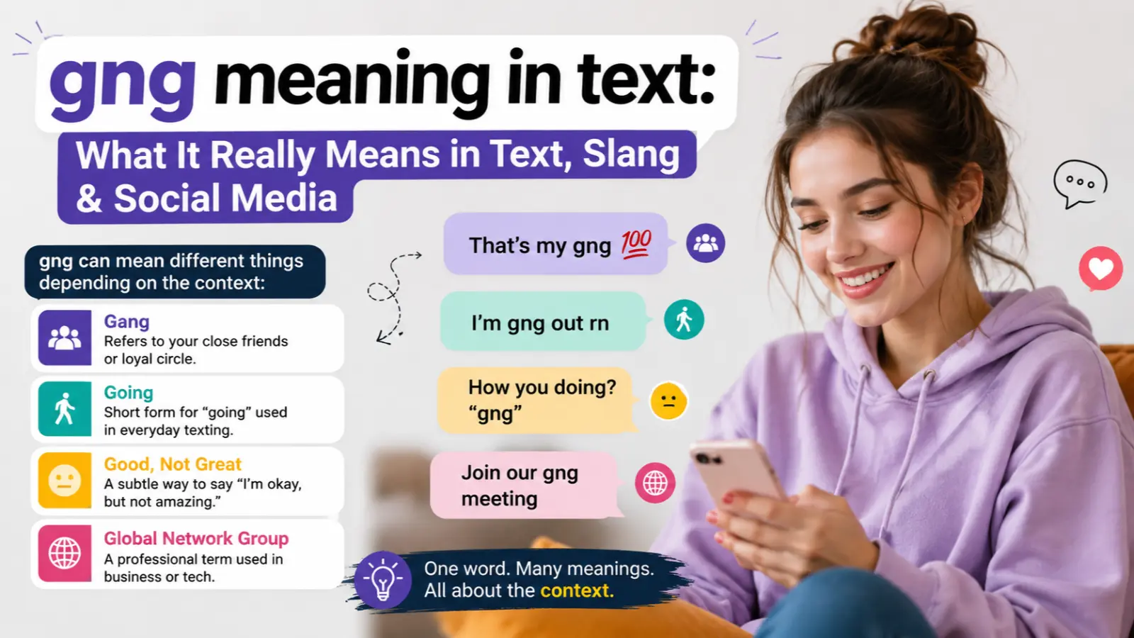 GNG Meaning in Text