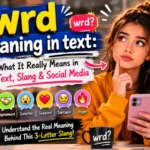 WRD Meaning in Text